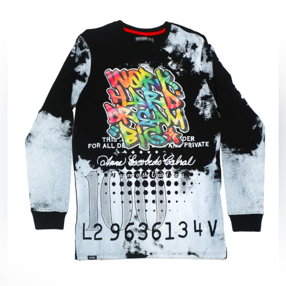 Men’s Contender Graphic Long Sleeve T—Shirt—NWT—Multicolored—S: 1-L, 2-XL, 1-XXL